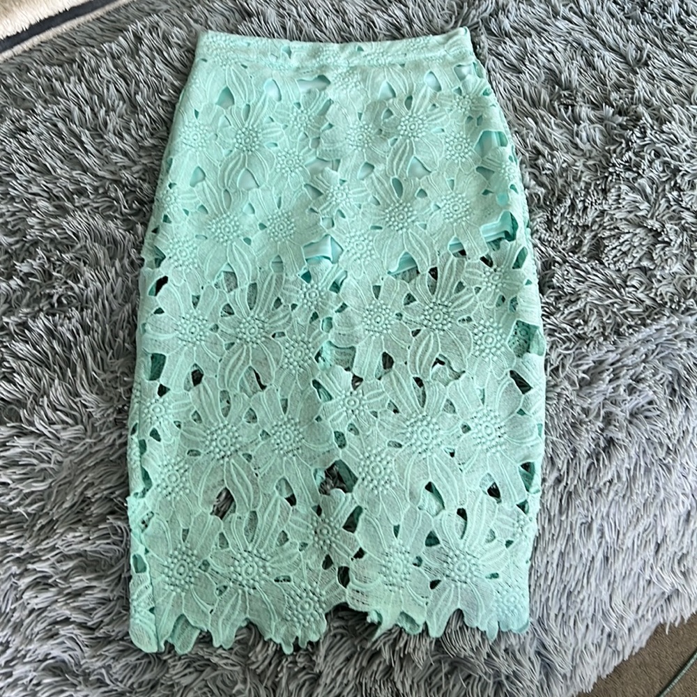 Unique Retro Pencil Skirt in Lace.